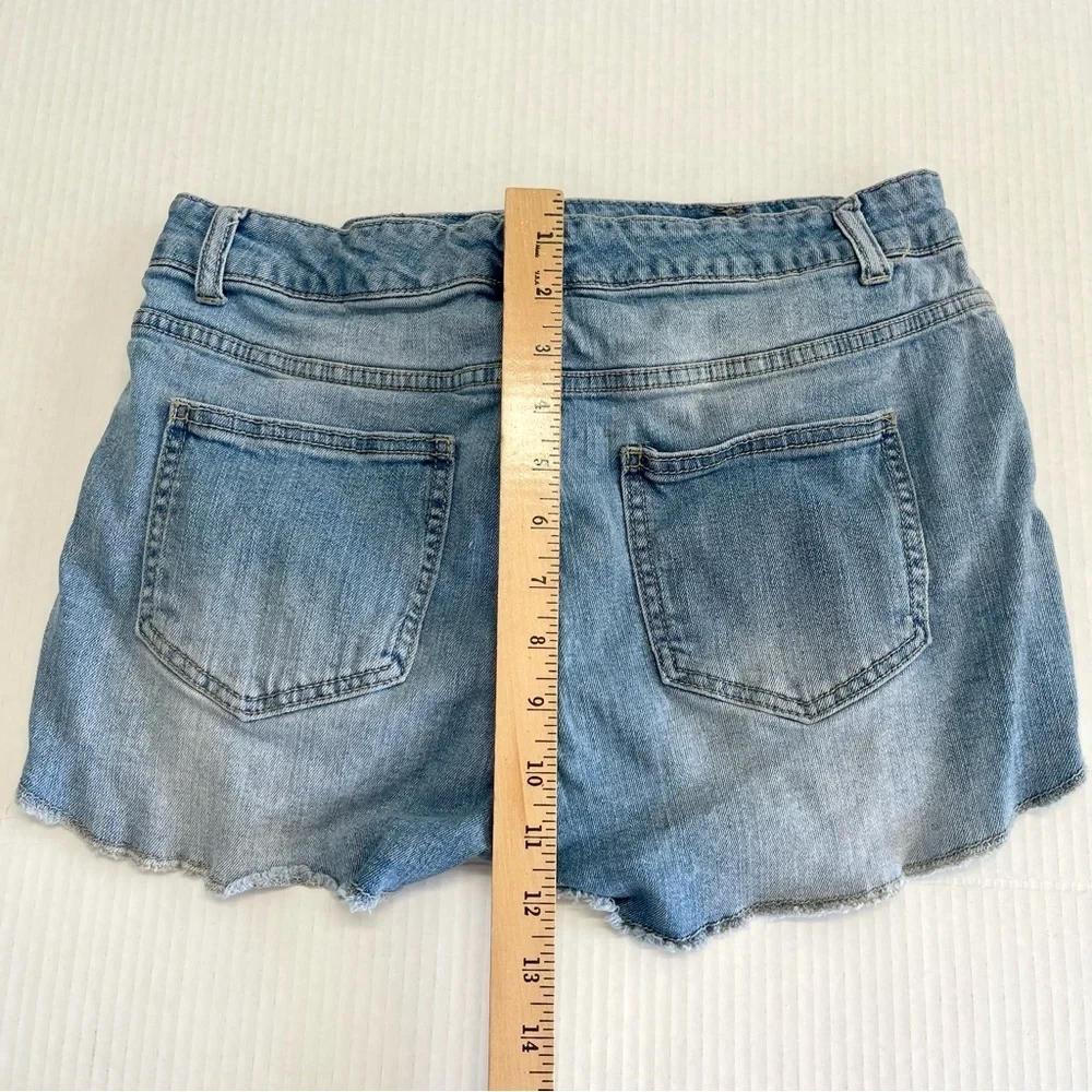 Mossimo Denim Lace Patch Women Shorts